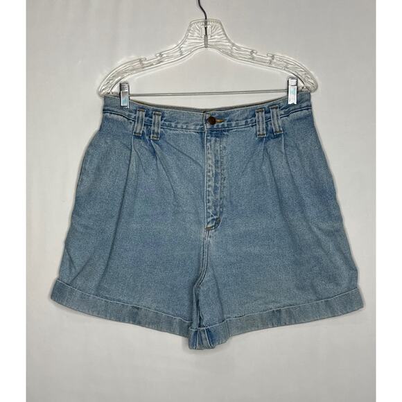 Vintage Giorgio Saint Angelo Blue Jean Shorts high waisted size 14 - Picture 1 of 12